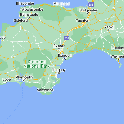 Map showing location of Dawlish (50.581180, -3.466440)