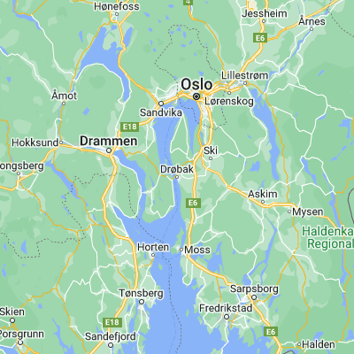 Map showing location of Drøbak (59.663330, 10.629750)