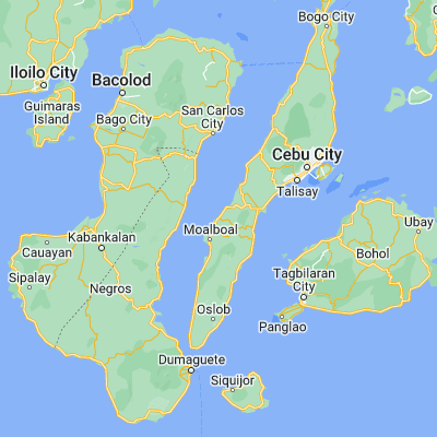 Map showing location of Dumanjog (10.057000, 123.436100)