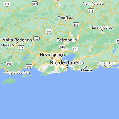 Map showing location of Duque de Caxias (-22.785560, -43.311670)