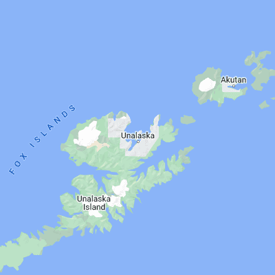 Map showing location of Dutch Harbor (53.889800, -166.542200)