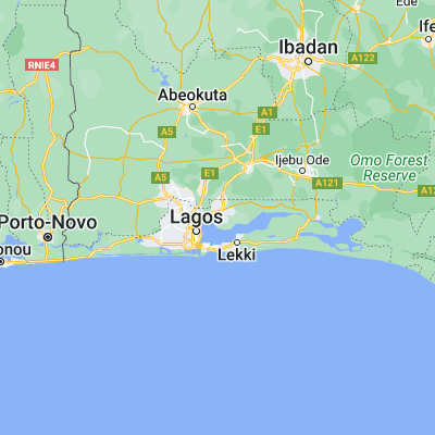 Map showing location of Ebute Ikorodu (6.600860, 3.488180)