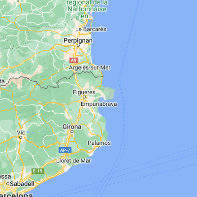 Map showing location of Empuriabrava (42.246910, 3.120590)