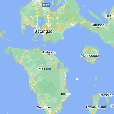 Map showing location of Estrella (13.328980, 121.310920)