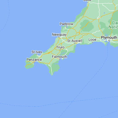 Map showing location of Falmouth (50.154410, -5.071130)