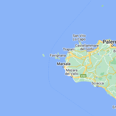 Map showing location of Favignana (37.930040, 12.328530)