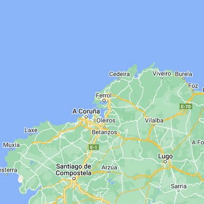 Map showing location of Ferrol (43.483210, -8.236890)