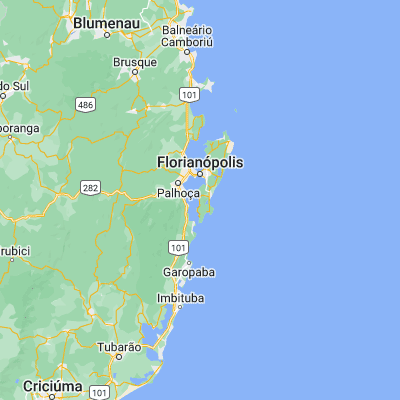 Map showing location of Freguesia do Ribeirao da Ilha (-27.717730, -48.562660)