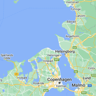 Map showing location of Gilleleje (56.121960, 12.310560)