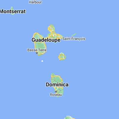 Map showing location of Grand-Bourg (15.883460, -61.314840)