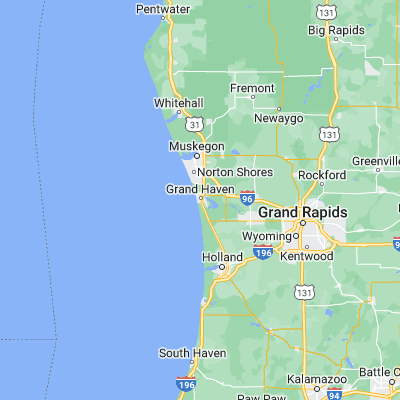 Map showing location of Grand Haven (43.063070, -86.228390)