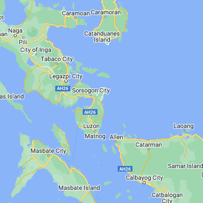 Map showing location of Gubat (12.920560, 124.123060)