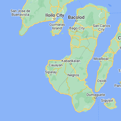 Map showing location of Guiljungan (9.980500, 122.674200)