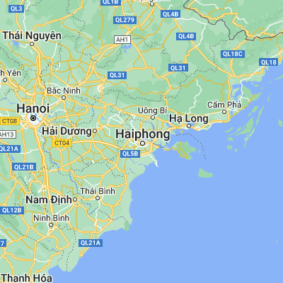 Map showing location of Haiphong (20.856110, 106.682220)