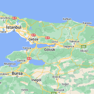 Map showing location of Halıdere (40.716040, 29.752230)