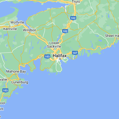 Map showing location of Halifax (44.645330, -63.572390)