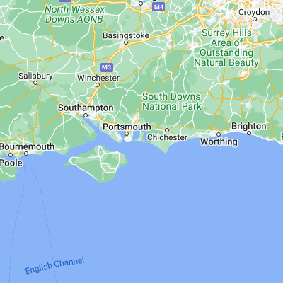 Map showing location of Hayling Island (50.783800, -0.968690)