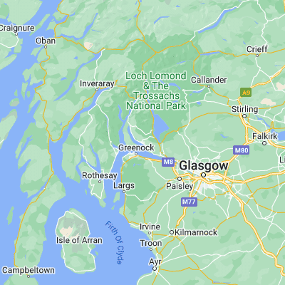 Map showing location of Helensburgh (56.006140, -4.726480)