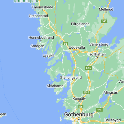 Map showing location of Henån (58.238480, 11.675980)