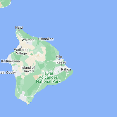 Map showing location of Hilo (19.729720, -155.090000)
