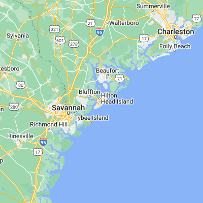 Map showing location of Hilton Head Island (32.193820, -80.738160)