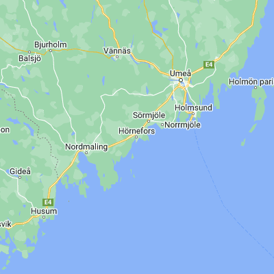 Map showing location of Hörnefors (63.623120, 19.908560)