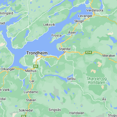 Map showing location of Hommelvik (63.410830, 10.794240)