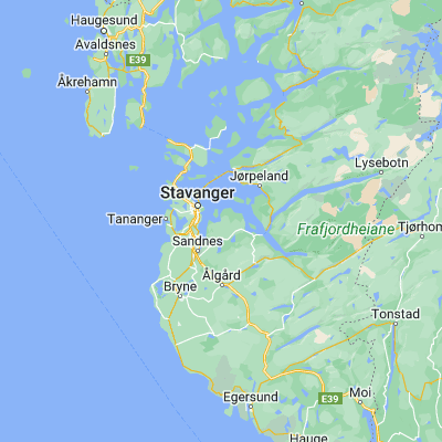 Map showing location of Hommersåk (58.931670, 5.851110)