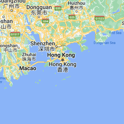Map showing location of Hong Kong (22.285520, 114.157690)