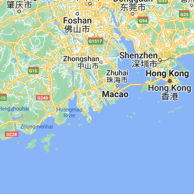 Map showing location of Hongqi (22.147850, 113.342660)