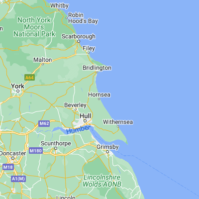 Map showing location of Hornsea (53.910410, -0.168060)