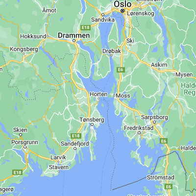 Map showing location of Horten (59.417210, 10.483430)
