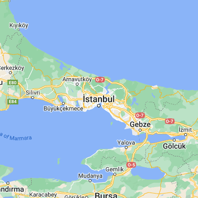 Map showing location of Şişli (41.060460, 28.987170)