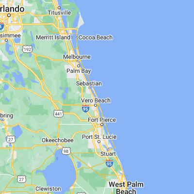 Map showing location of Indian River Shores (27.716700, -80.384220)
