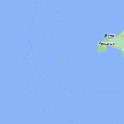 Map showing location of Isles of Scilly (49.936111, -6.322778)