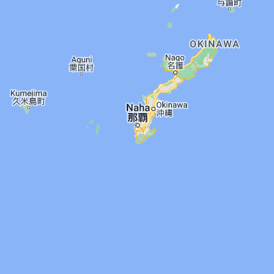 Map showing location of Itoman (26.124720, 127.669440)