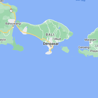Map showing location of Jabajero (-8.727670, 115.175020)