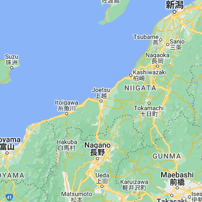 Map showing location of Jōetsu (37.148280, 138.236420)