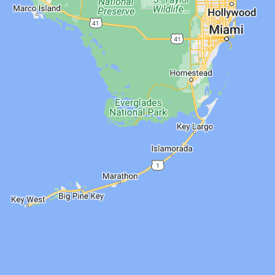 Map showing location of Johnson Key (25.051240, -80.902850)