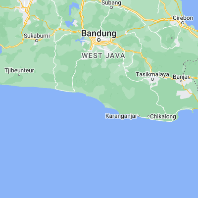 Map showing location of Karangsari (-7.575800, 107.617500)