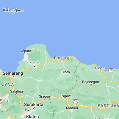 Map showing location of Karangturi (-6.698000, 111.307500)