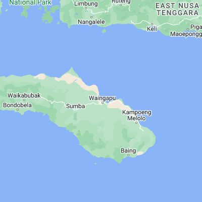 Map showing location of Karara (-9.649300, 120.241800)