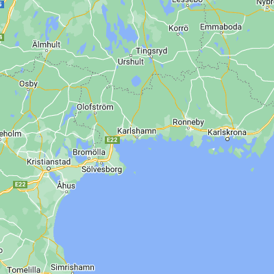 Map showing location of Karlshamn (56.170600, 14.861880)