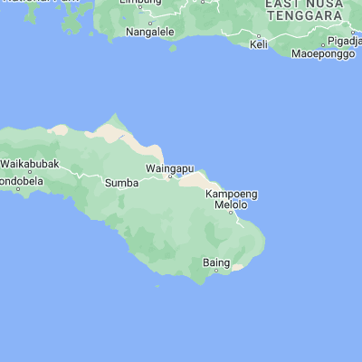 Map showing location of Kawangu Satu (-9.677900, 120.328100)