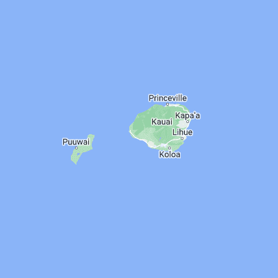 Map showing location of Kekaha (21.968310, -159.713180)