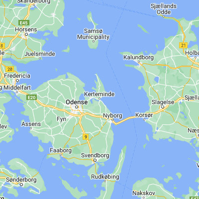 Map showing location of Kerteminde (55.449030, 10.657690)