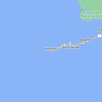 Map showing location of Key West (24.555700, -81.782590)