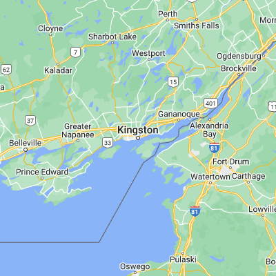 Map showing location of Kingston (44.229760, -76.480980)
