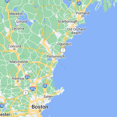 Map showing location of Kittery Point (43.083420, -70.707830)