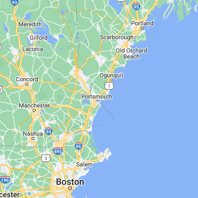 Map showing location of Kittery (43.088140, -70.736160)